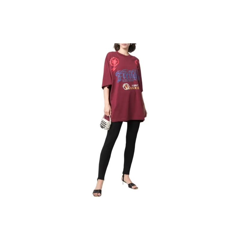 Vetements T-Shirts Unisex Red-2