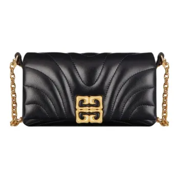 GIVENCHY Calfskin Wallet Crossbody Bag Shoulder Bag Regular Women's Black