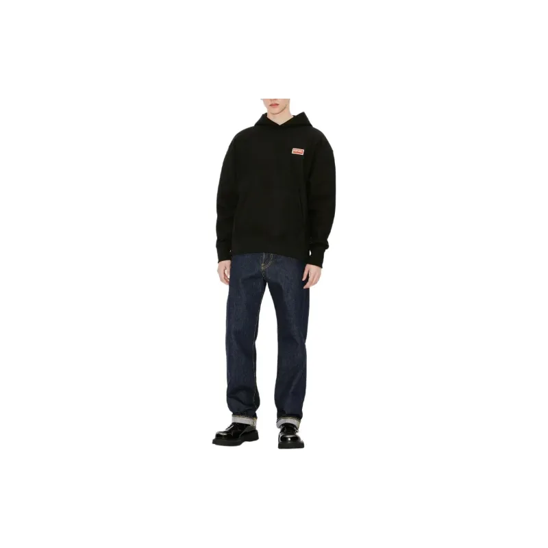 KENZO Logo Printed Long Sleeved Hoodie-3