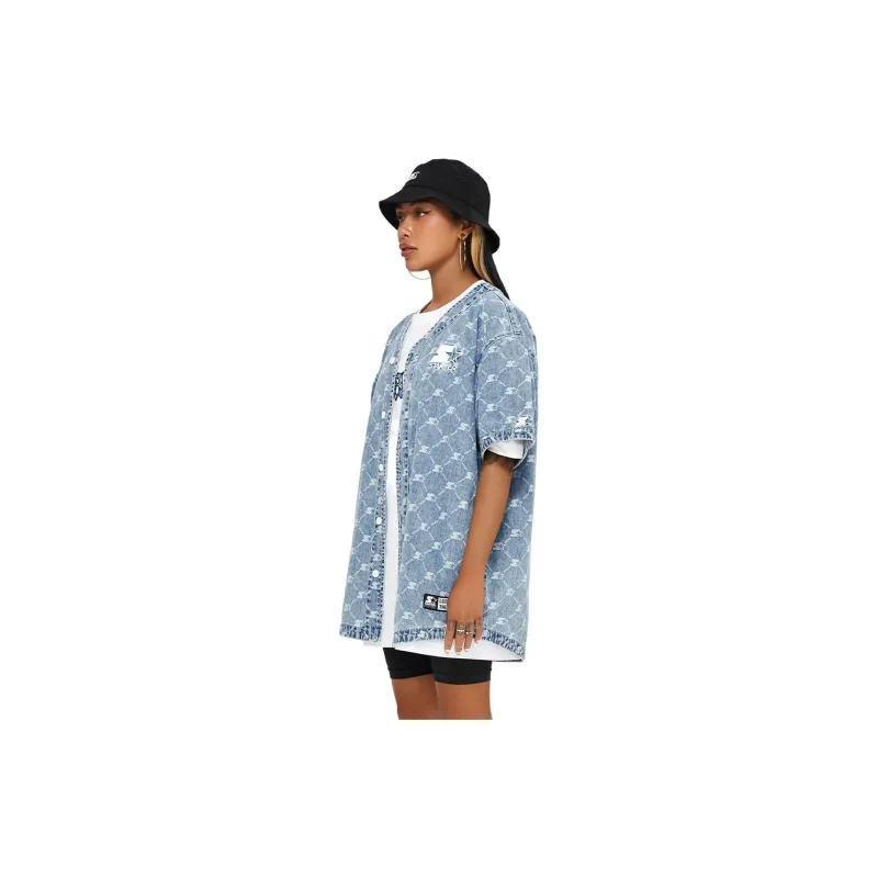 STARTER Shirt Unisex Denim Blue-3