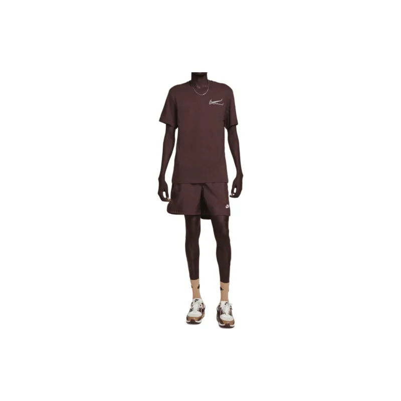 Nike T Shirts Men Brown-5