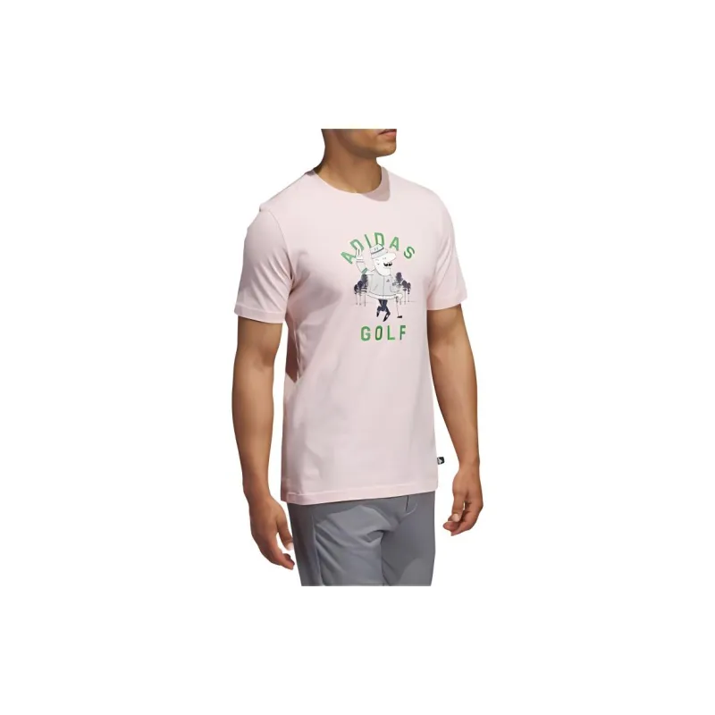 Adidas Regular T Shirt Men's Sand Brown Pink-2