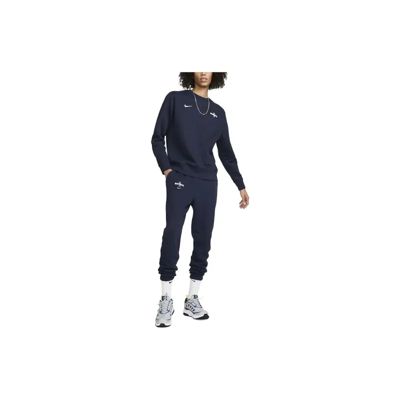 Nike Knitted Sweatpants Men Navy Blue-1