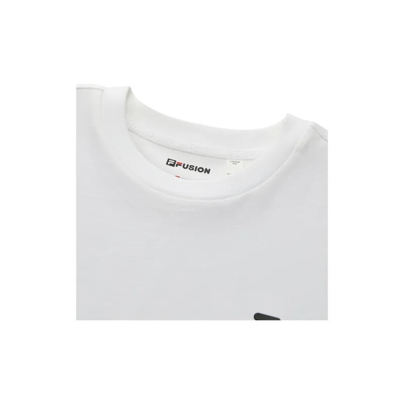 FILA FUSION T Shirts Unisex Standard White-2