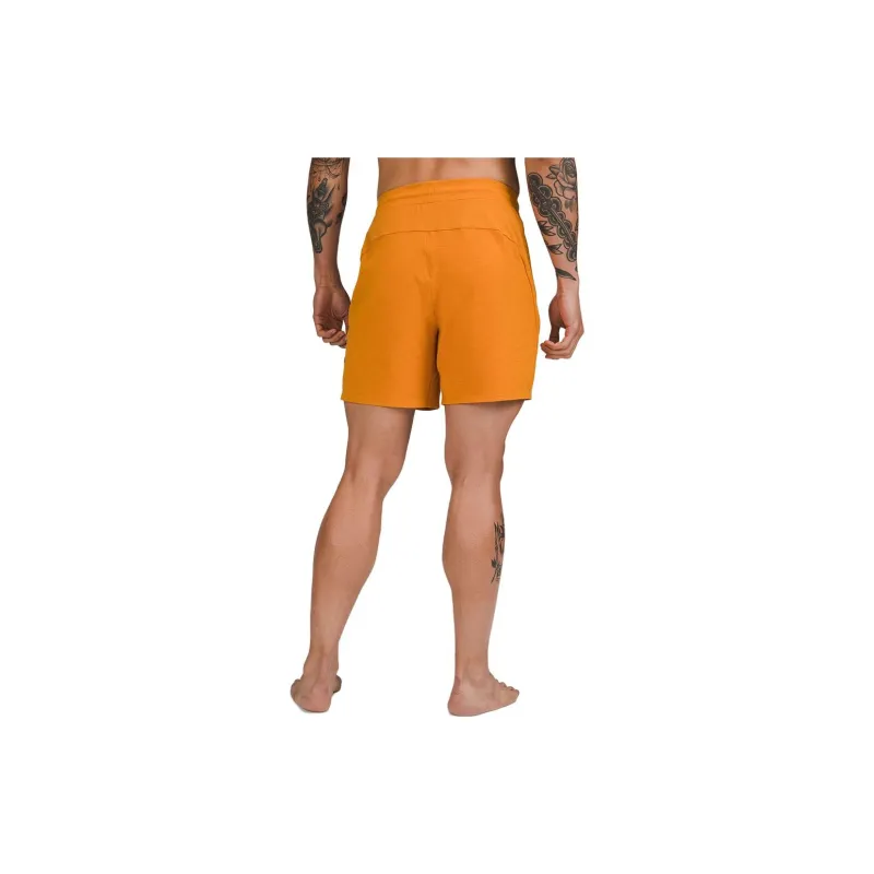 Lululemon Casual Shorts Men Mixed Color Autumn Orange-2