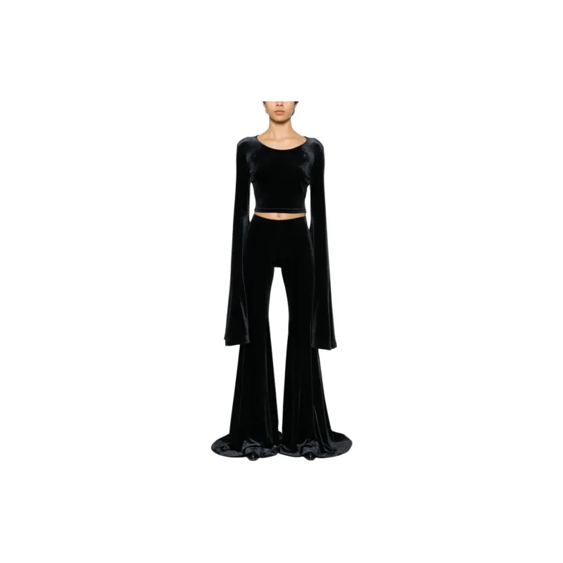 Vetements Flared Sleeves Cropped Top-2