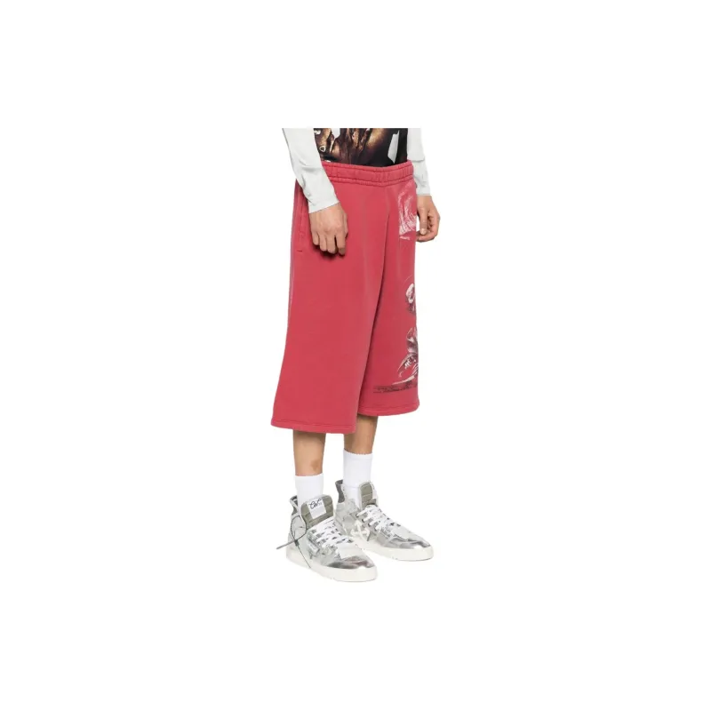 OFF WHITE Graphic print Track Shorts-3