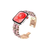 Chanel-Inspired Chain Strap-Rose Gold & Pink[Strap Only]
