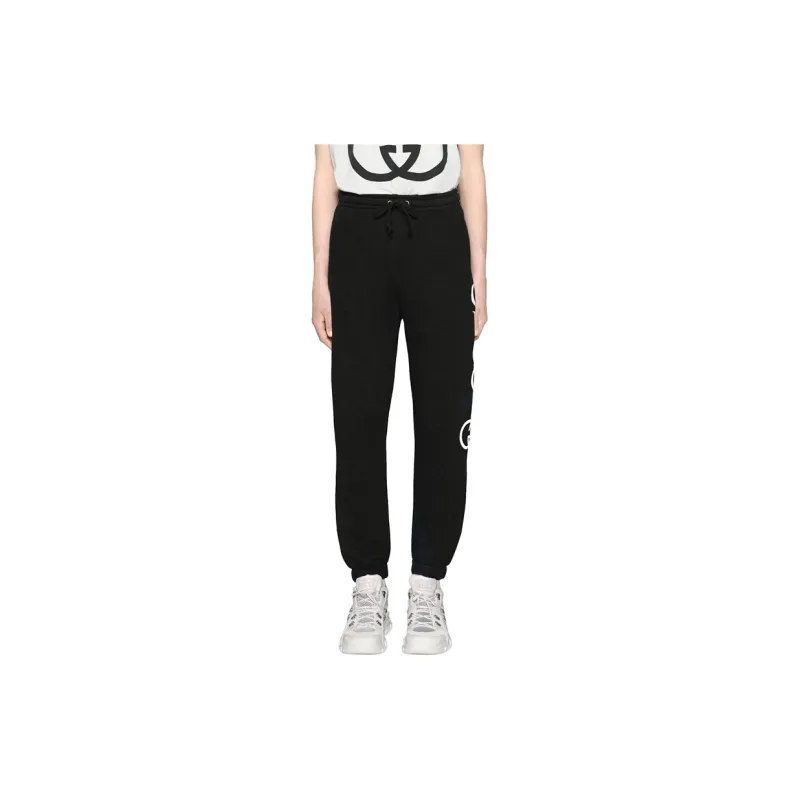 GUCCI Knitted Sports Pants Men's Black-1