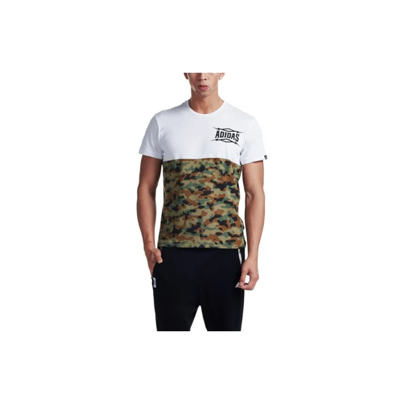 Adidas T Shirts Men White-3