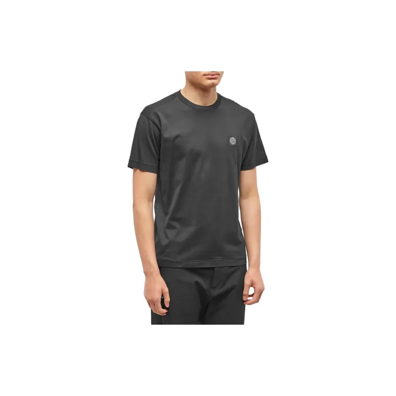 STONE ISLAND Logo Patch Crewneck T Shirt-3
