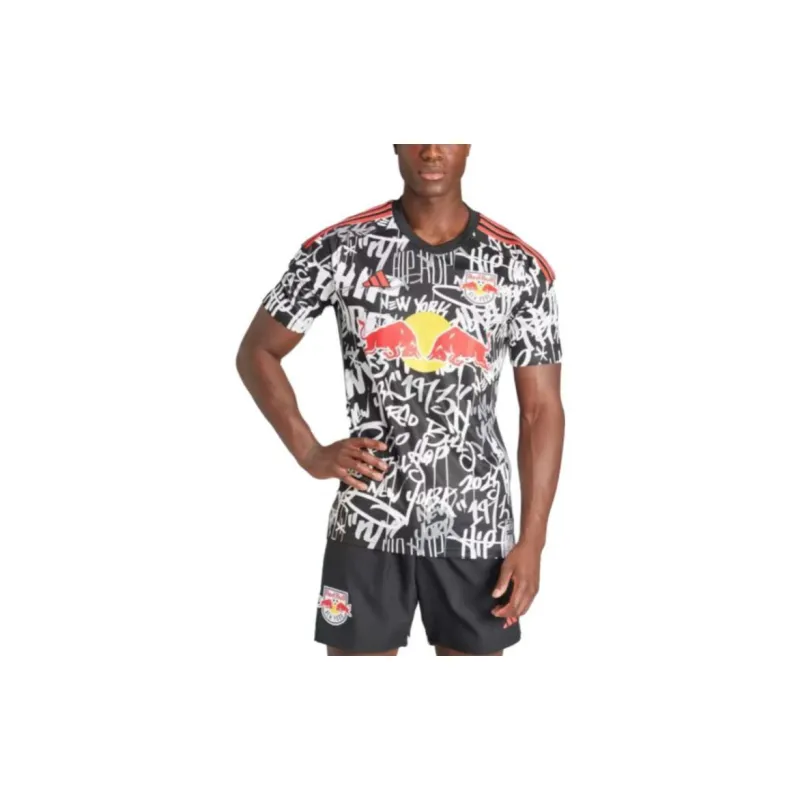 Adidas New York Red Bulls Soccer Jerseys Men Black-2