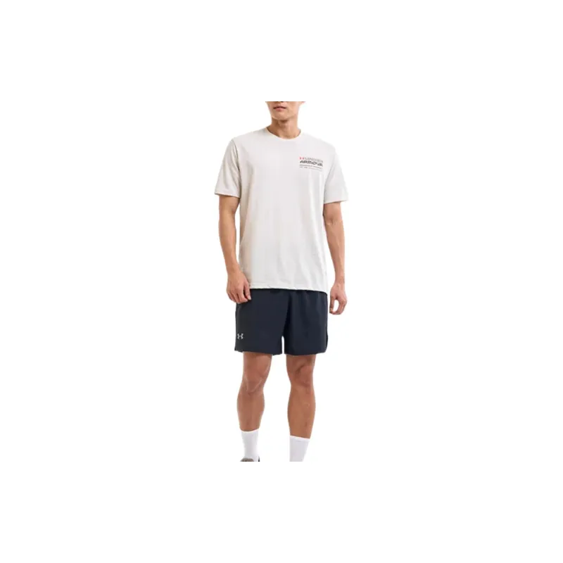 Under Armour UA Reaching Peak T Shirt Men's Ecru-5