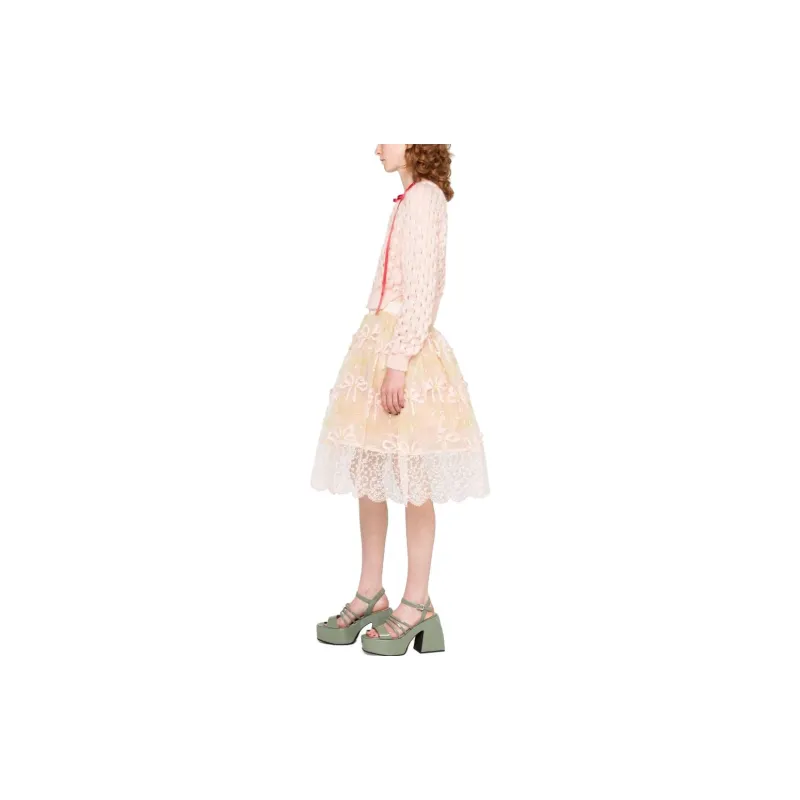 SIMONE ROCHA Sleeveless Embroidered Midi Dress-4