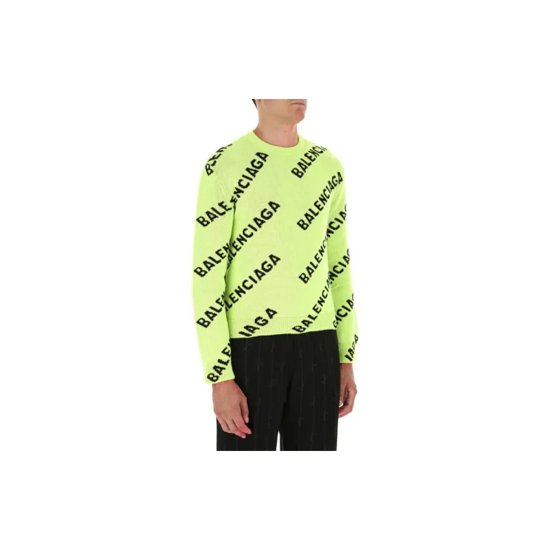 Balenciaga Sweaters Unisex Green-4