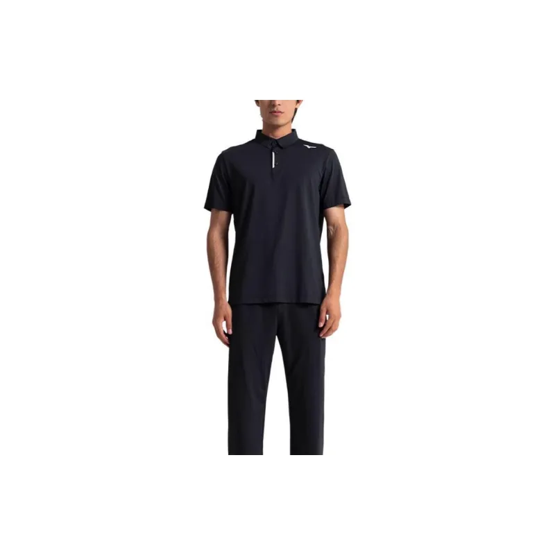 Mizuno ESSENTIAL Series Polo Shirt Men's Black-2