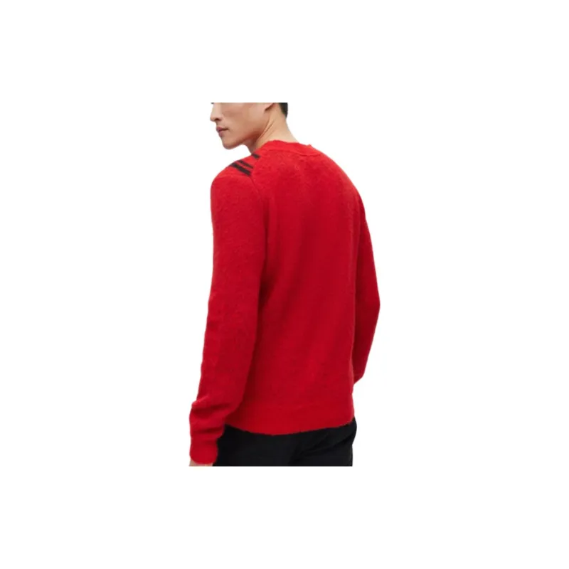 HUGO BOSS Sweaters Men Bright Red-3