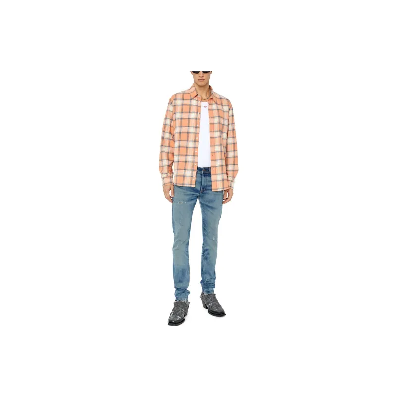 DIESEL Shirts Men Orange-1