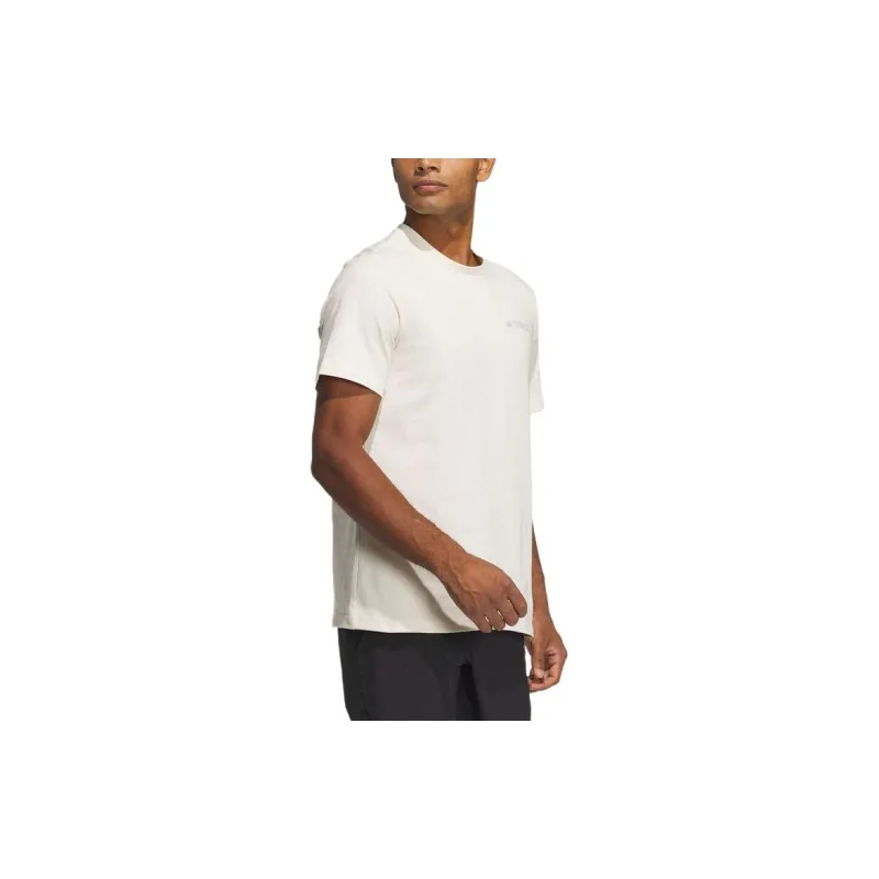 Adidas T Shirts Men Beige-3