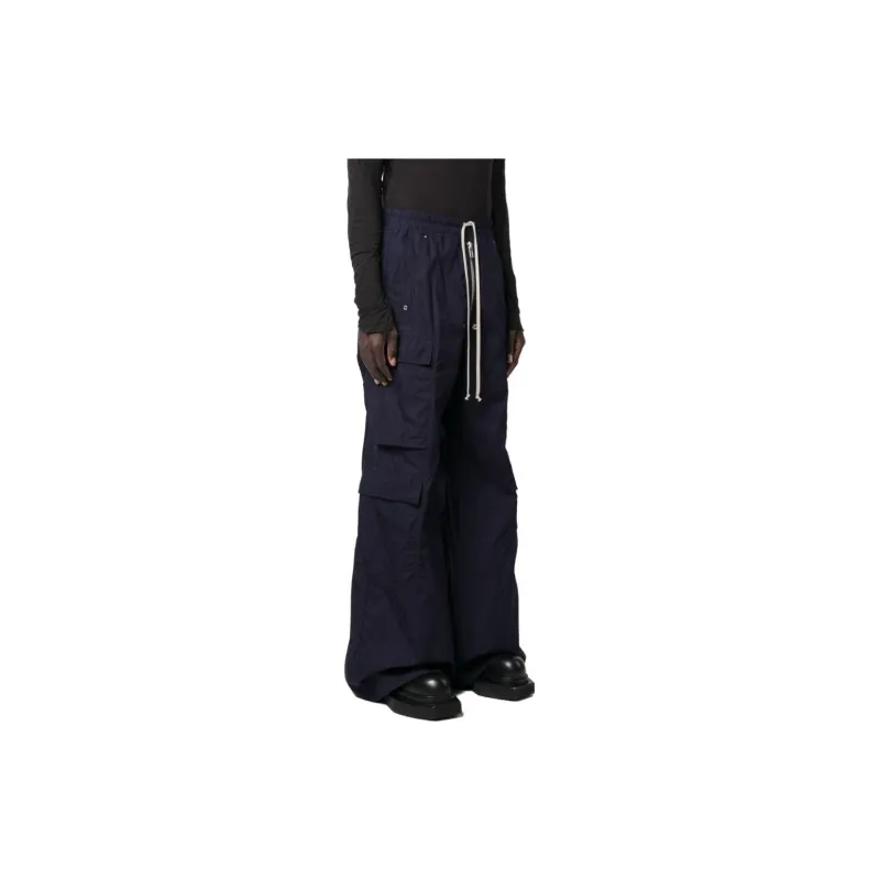 Rick Owens DRKSHDW Knitted Sweatpants Men Blue-3