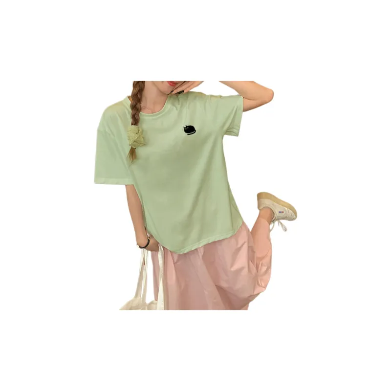 Weixi T Shirt Women's Light Pea Green-1