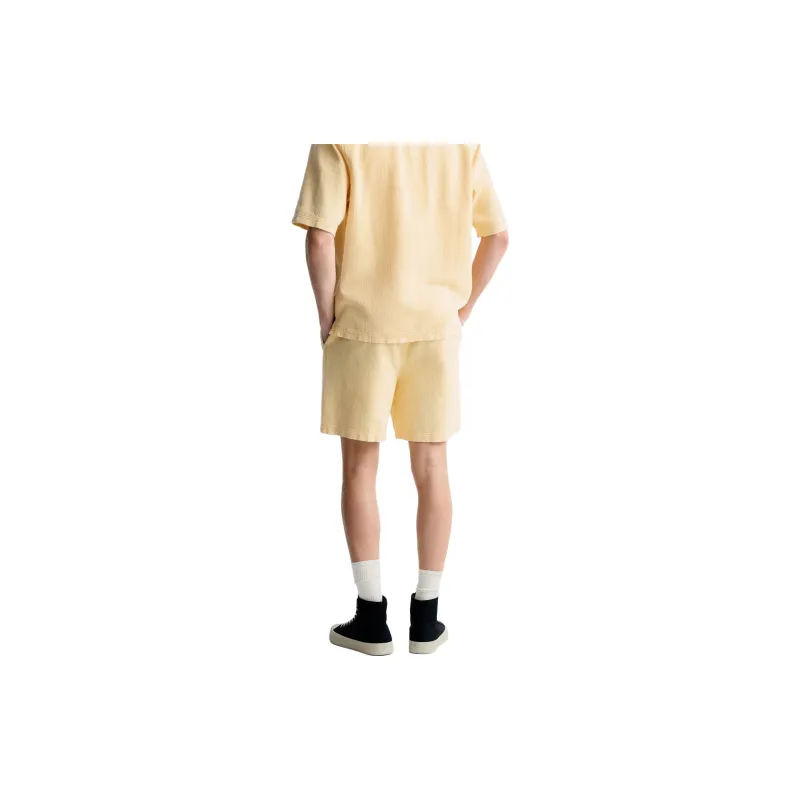 ZARA Casual Shorts Men's Orange Red-4