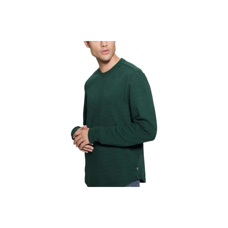 GUESS Colima Striped Tee T-Shirt Men's Green-4