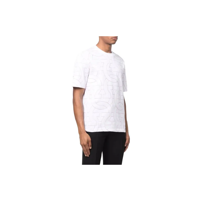 Ferragamo T-Shirts Men White-1