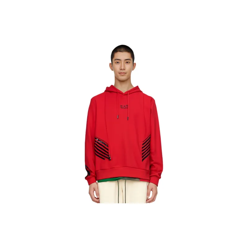 EMPORIO ARMANI EA7 FW22 Sweatshirt Men's Red-3
