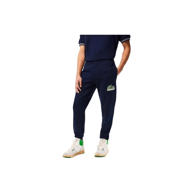 LACOSTE Knitted Sports Pants Men's Marine Blue-1