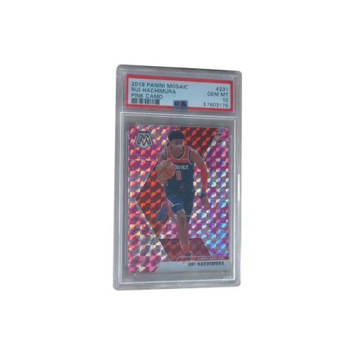 PANINI 2019 Mosaic RC Rising Stars 8-Inch Wall PSA Pink Explosion Holographic Card 10/10 Graded Cards 1 Pc