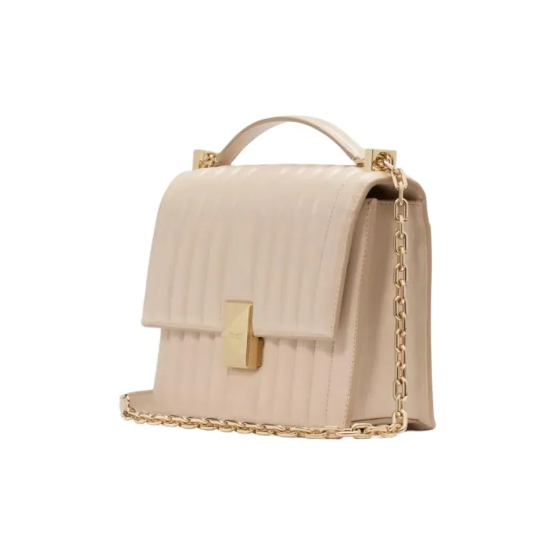 Kate Spade Cow Leather Shoulder Bag Crossbody Bag Handbag Women's Ecru-1