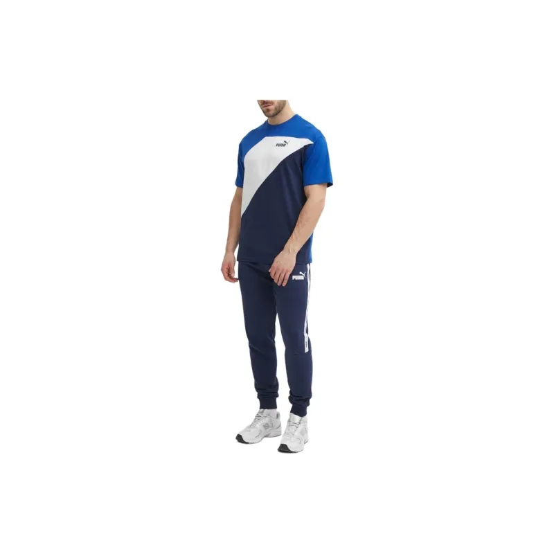 PUMA POWER Colorblock&nbsp;Men's Tee T-Shirt Men's Blue-2