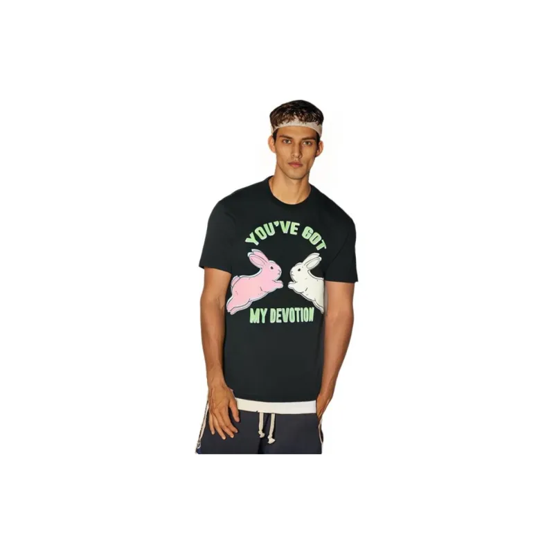 GUCCI Gucci X Harry Styles Co-branded FW22 Regular T-Shirt Unisex Black-4