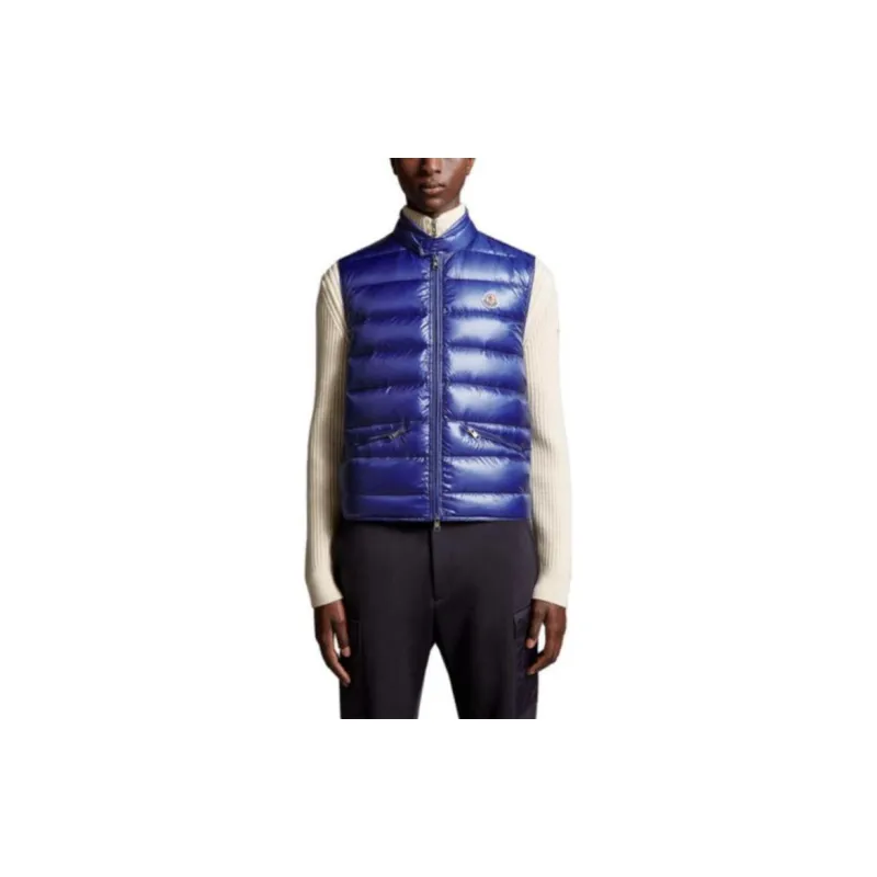Moncler Gui Series Vests Men Blue-1