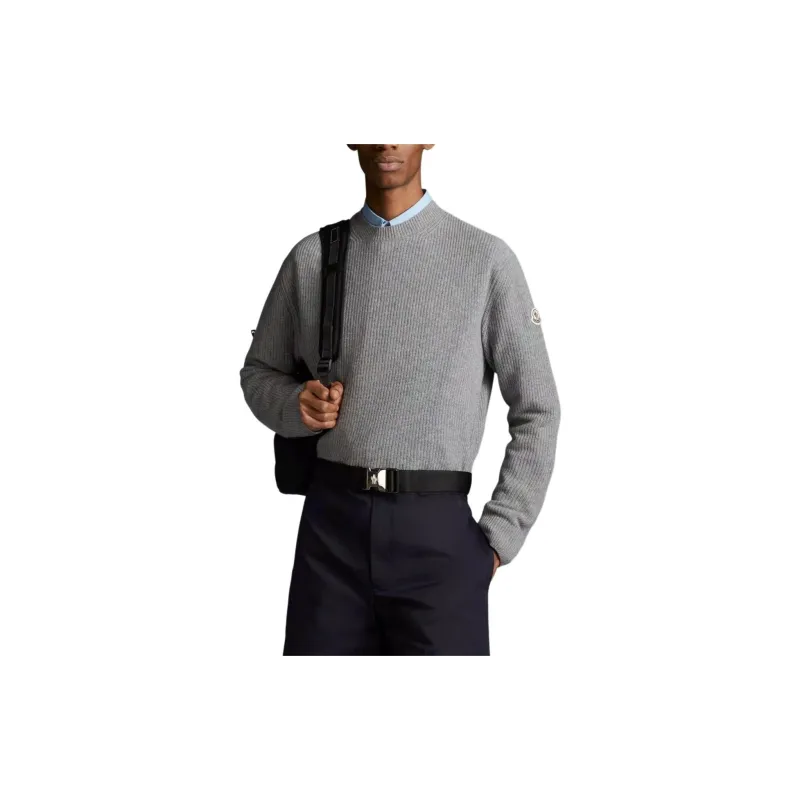 Moncler Sweaters Men Gray-1