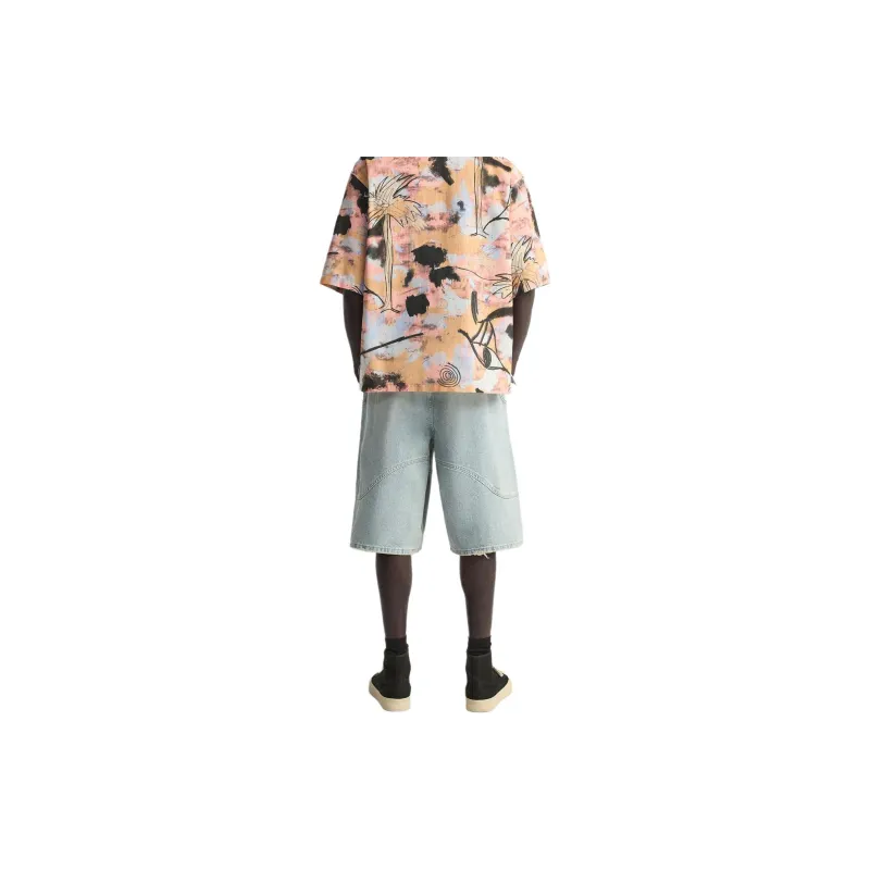 ZARA Casual Shorts Men Blue-3