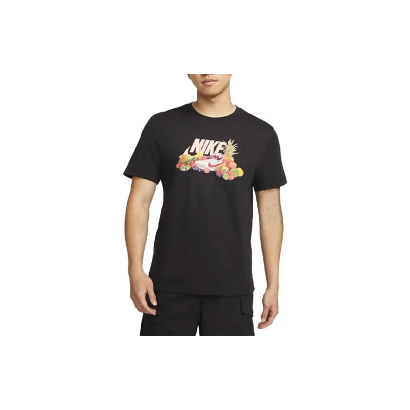 Nike T Shirts Men Black-3
