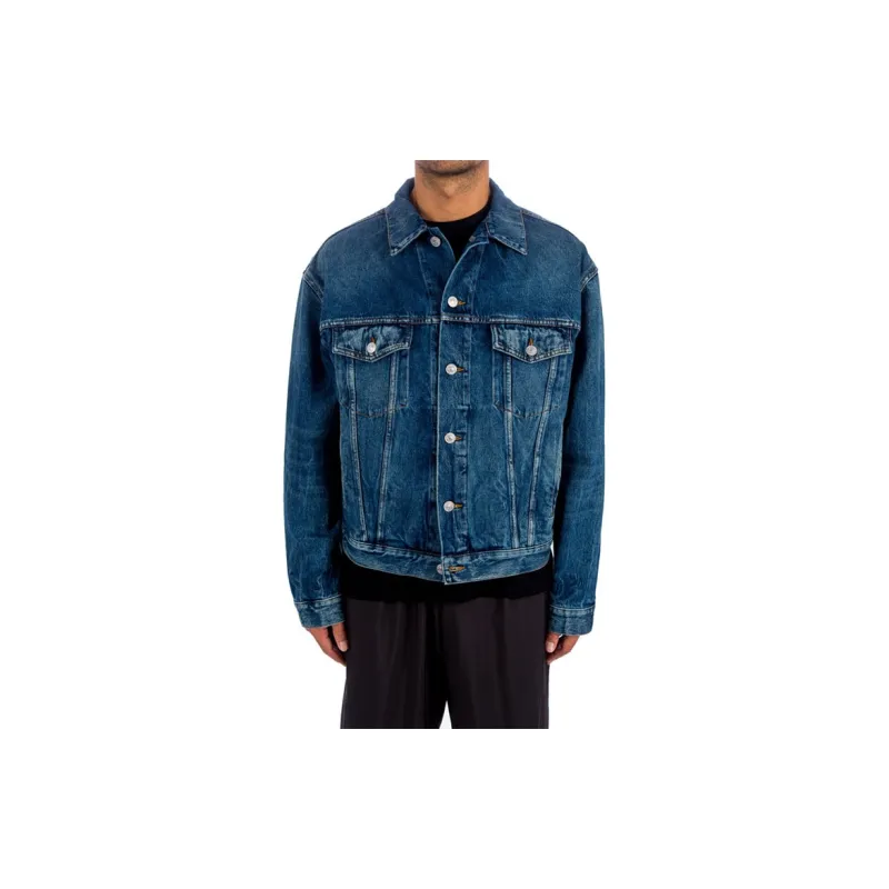 Balenciaga Denim Jacket Regular Fit Unisex Blue-2