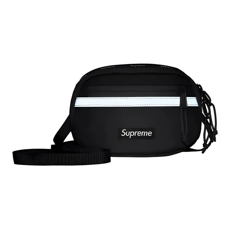 Supreme Nylon Shoulder Bag Crossbody Bag Mini Unisex Black-1