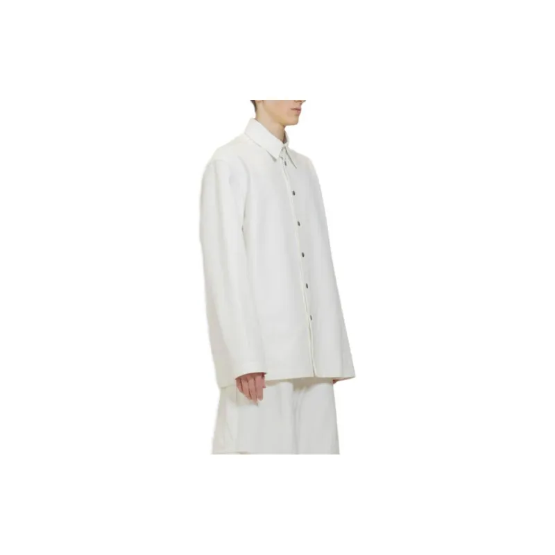JIL SANDER Long Sleeved Buttoned Denim Shirt-2