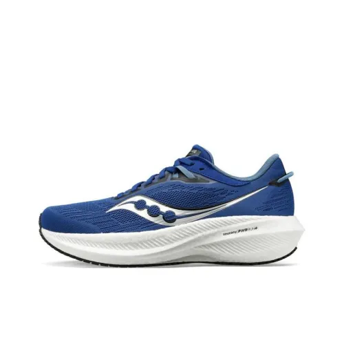 Saucony Triumph 21 Running Shoes Men Low-Top Blue