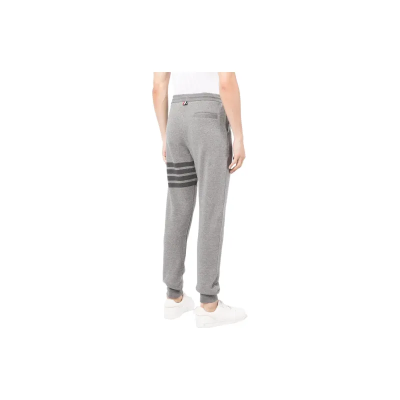 THOM BROWNE Striped Cotton Track Pants-2
