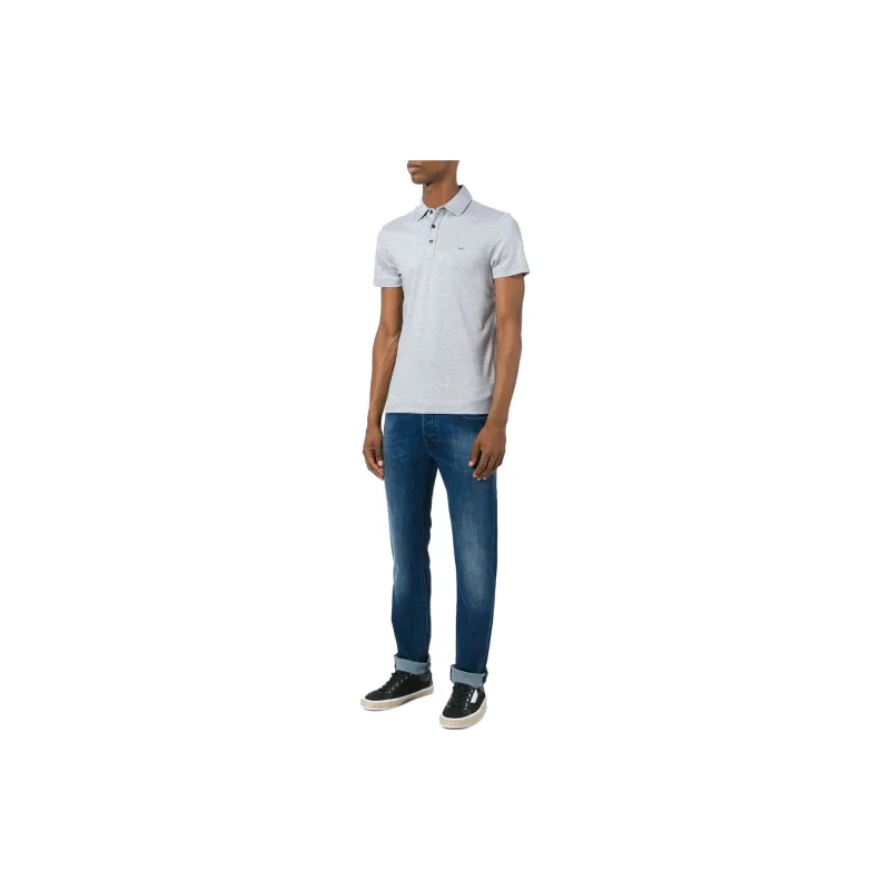 MICHAEL KORS Logo Plaque Polo Shirt-1