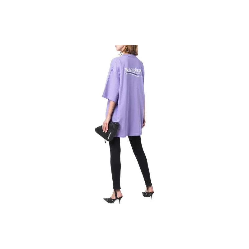 Balenciaga Political Campaign Oversized Logo Print T shirt-4