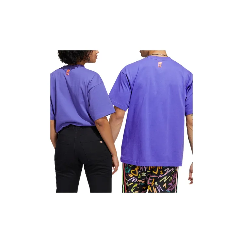 Adidas Originals T Shirt Unisex Purple-5