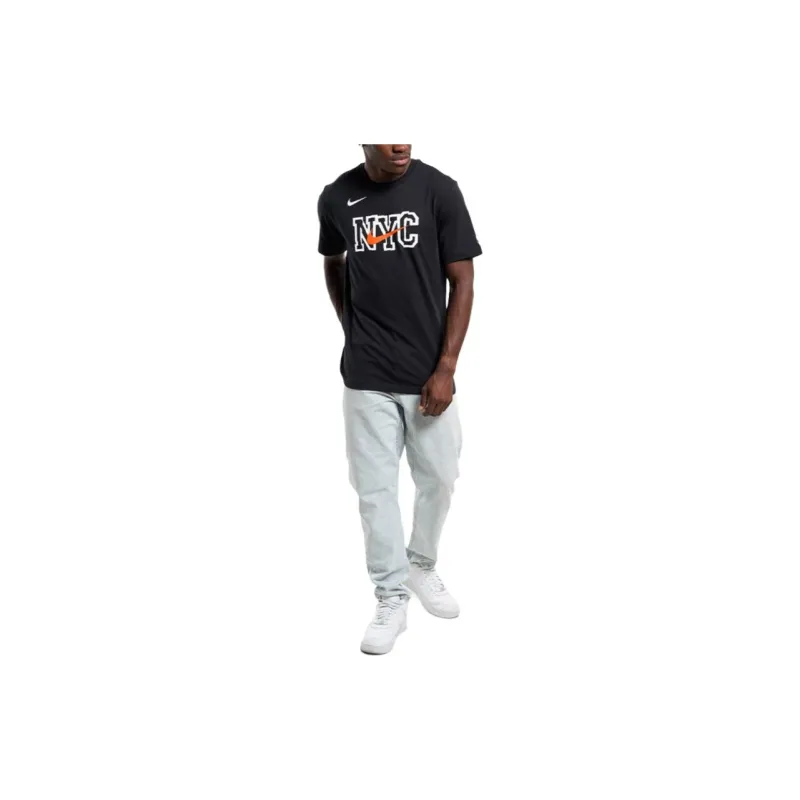 Nike New York Knicks City Edition T-Shirt City Edition New York Knicks Men's Black-2