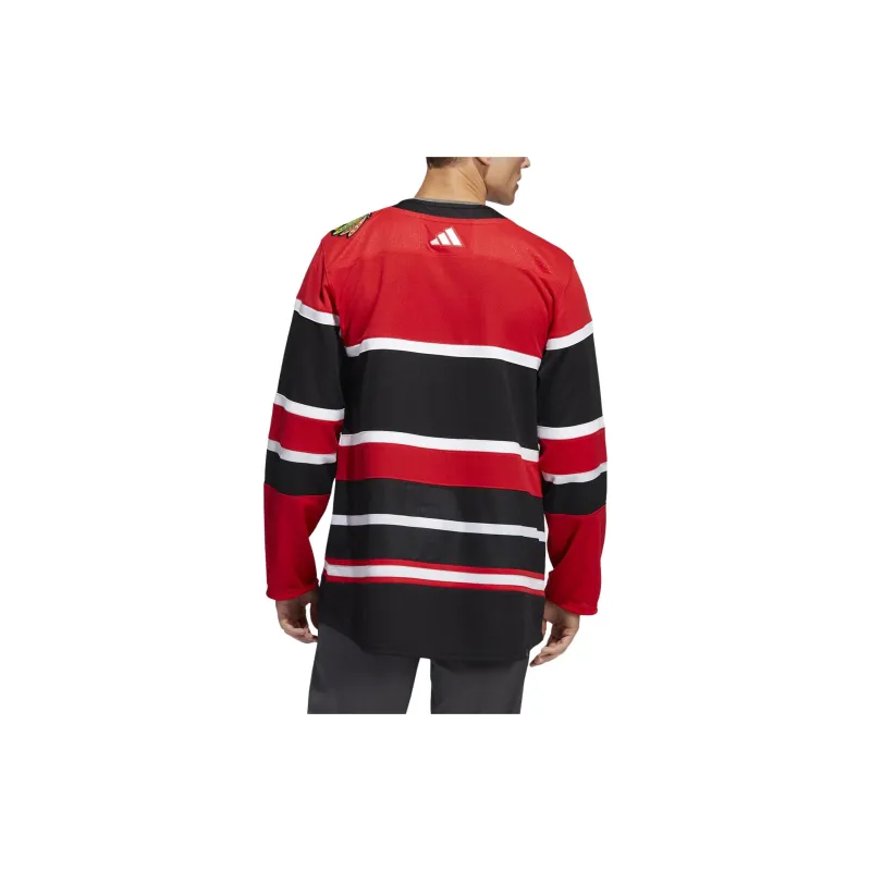 Adidas Blackhawks Authentic Reverse Retro Wordmark Jersey-2