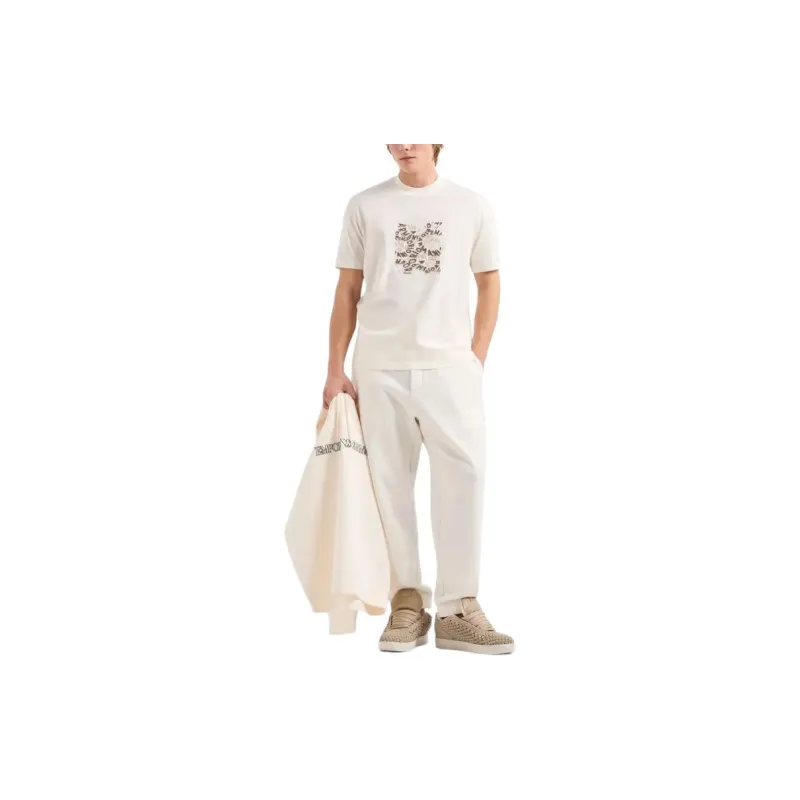 EMPORIO ARMANI T-Shirt Unisex Ecru-2