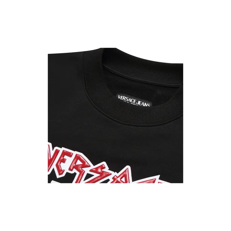 VERSACE JEANS Sweatshirts Men Black-5